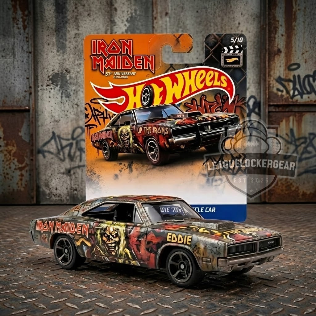 Iron Maiden 51st Anniversary Eddie Hot Wheels Diecast Muscle Car
