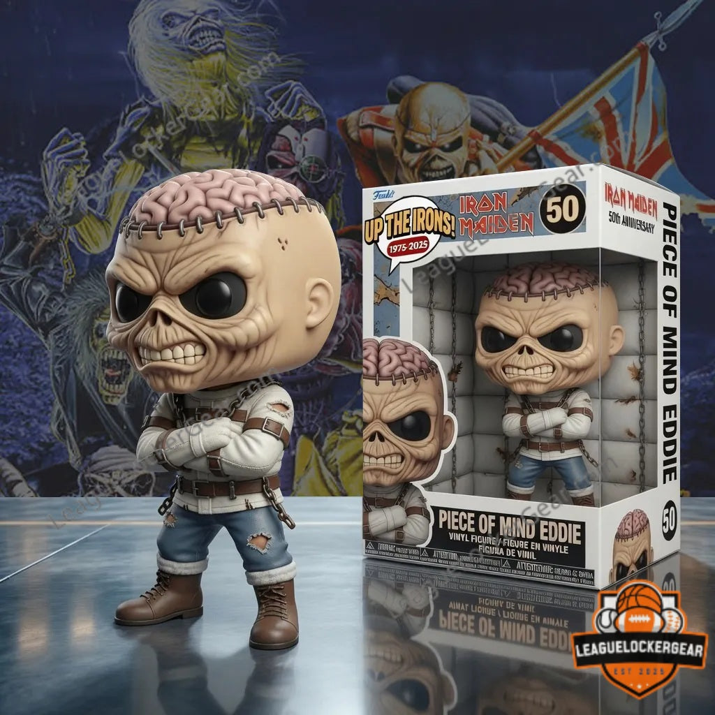 Iron Maiden Piece of Mind Eddie 50th Anniversary Vinyl Figure