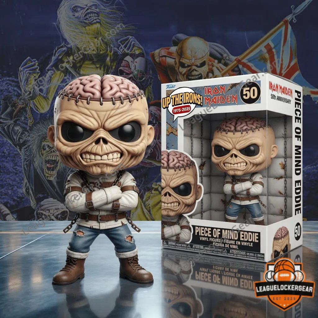 Iron Maiden Piece of Mind Eddie 50th Anniversary Vinyl Figure