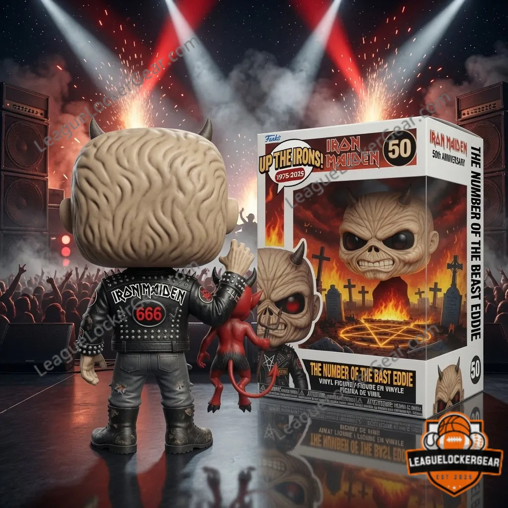 Iron Maiden The Number Of The Beast Eddie 50th Anniversary 1975-2025 Vinyl Figure