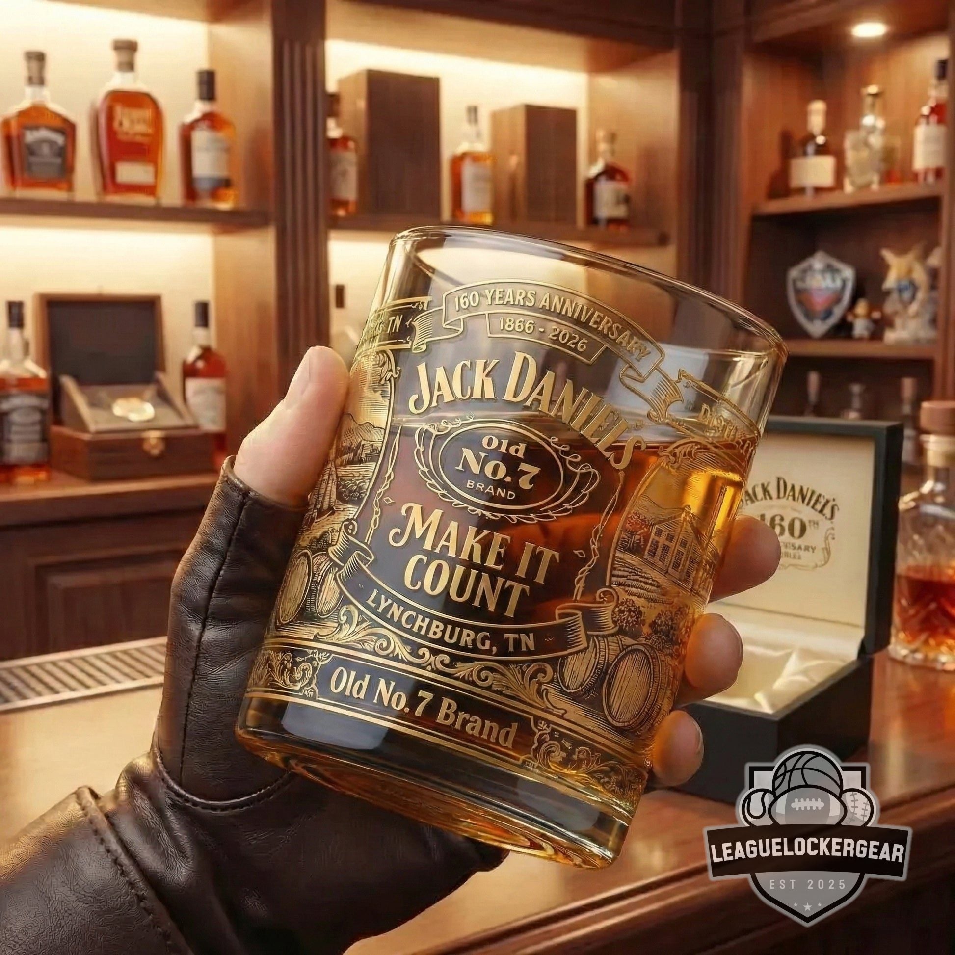 Jack Daniel’s 160 Years Anniversary 1866-2026 Whiskey Glass