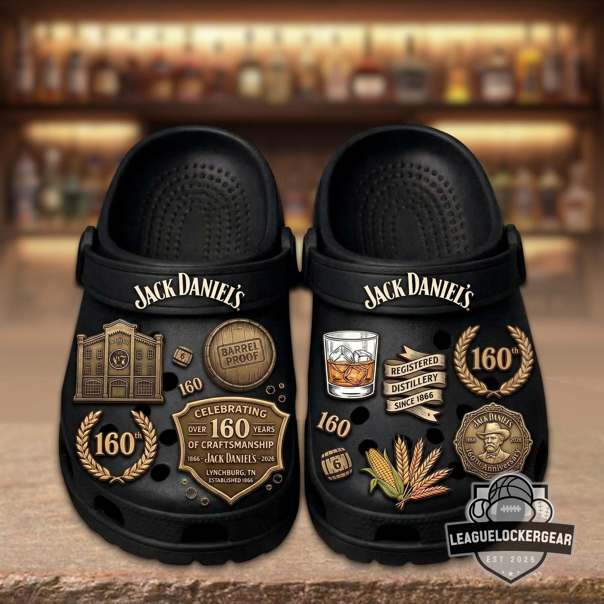 Jack Daniel’s 160th Anniversary Crocs