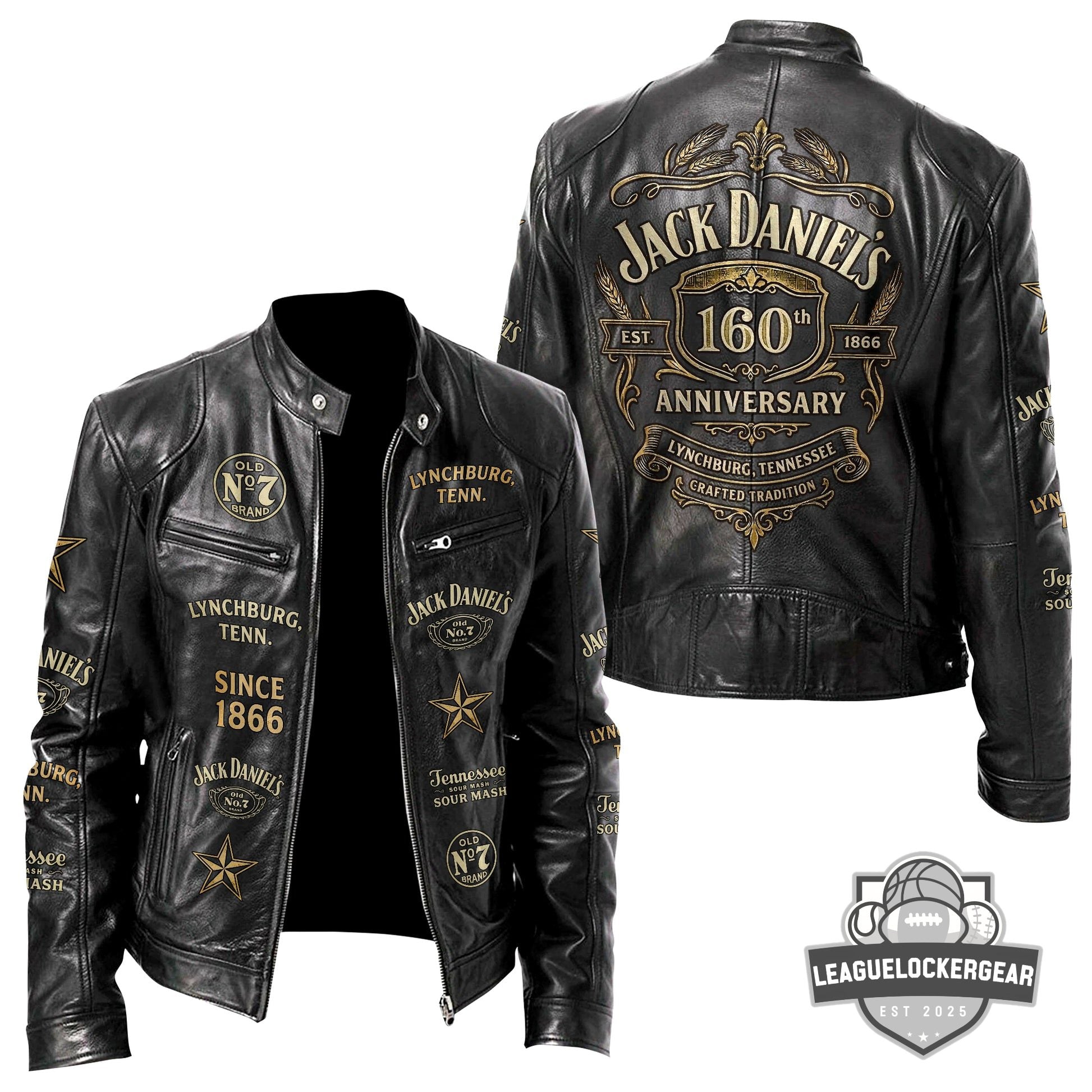 Jack Daniel’s 160th Anniversary Leather Jacket