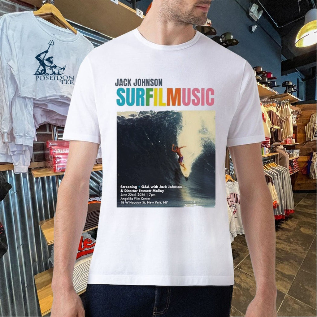 Jack Johnson Surfilmusic Tour Angelika Film Center New York City June 22 2026 T-shirt