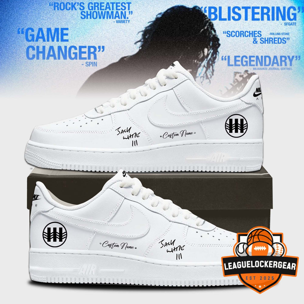 Jack White Live No Name Tour Air Force 1 Low Top Sneakers