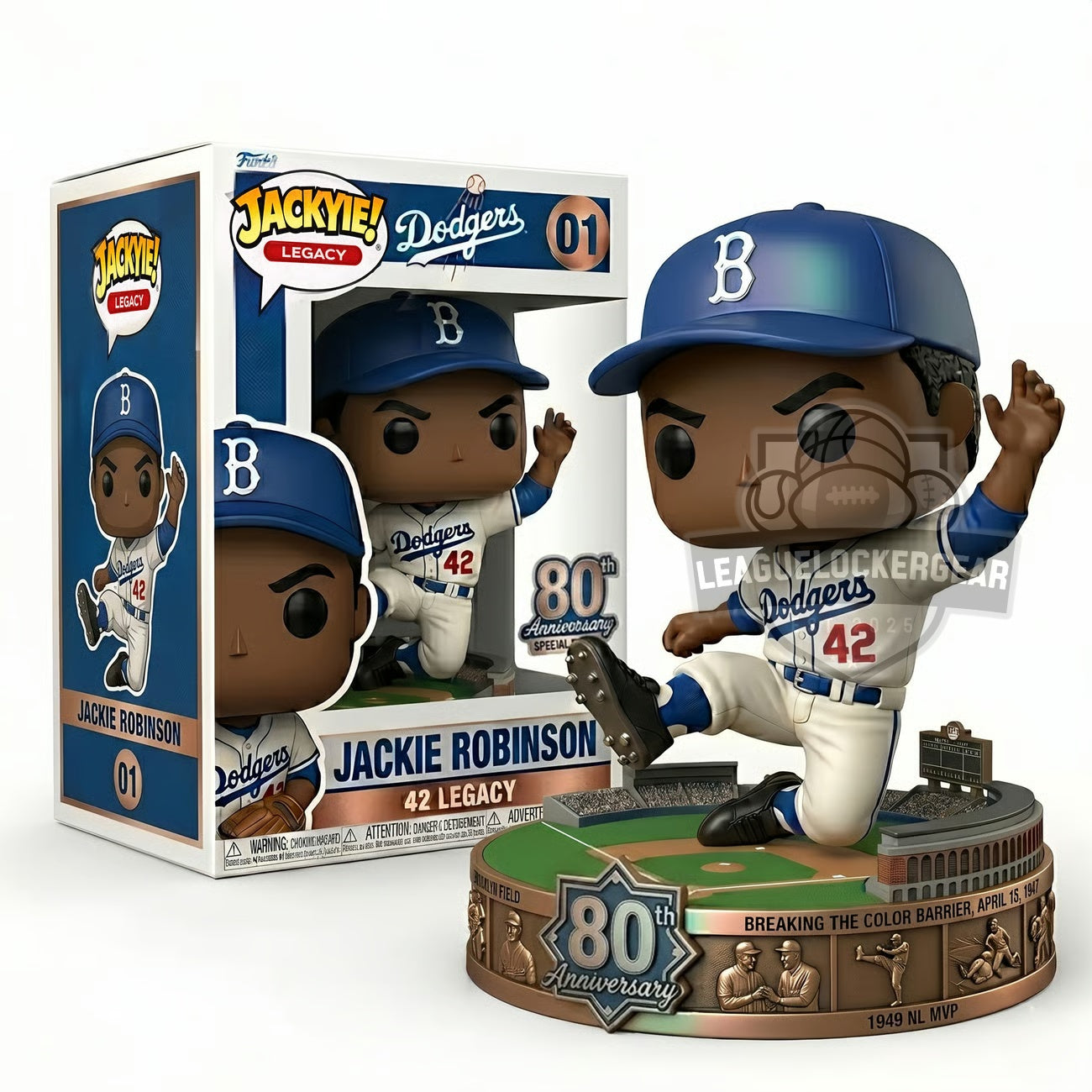 Jackie Robinson Dodgers 80th Anniversary Legacy Funko Pop Figure