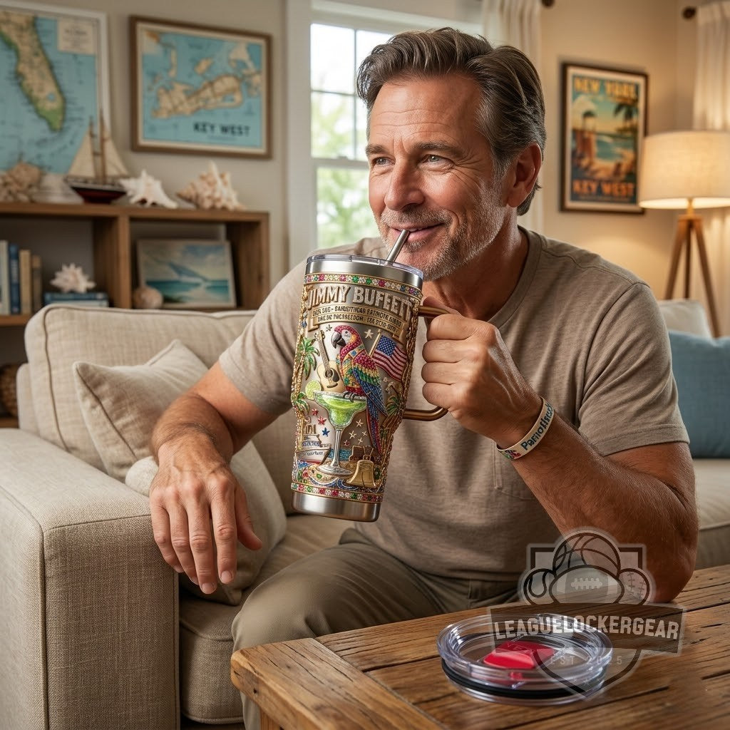 Jimmy Buffett USA 250 Parrothead Patriot Tumbler Cup