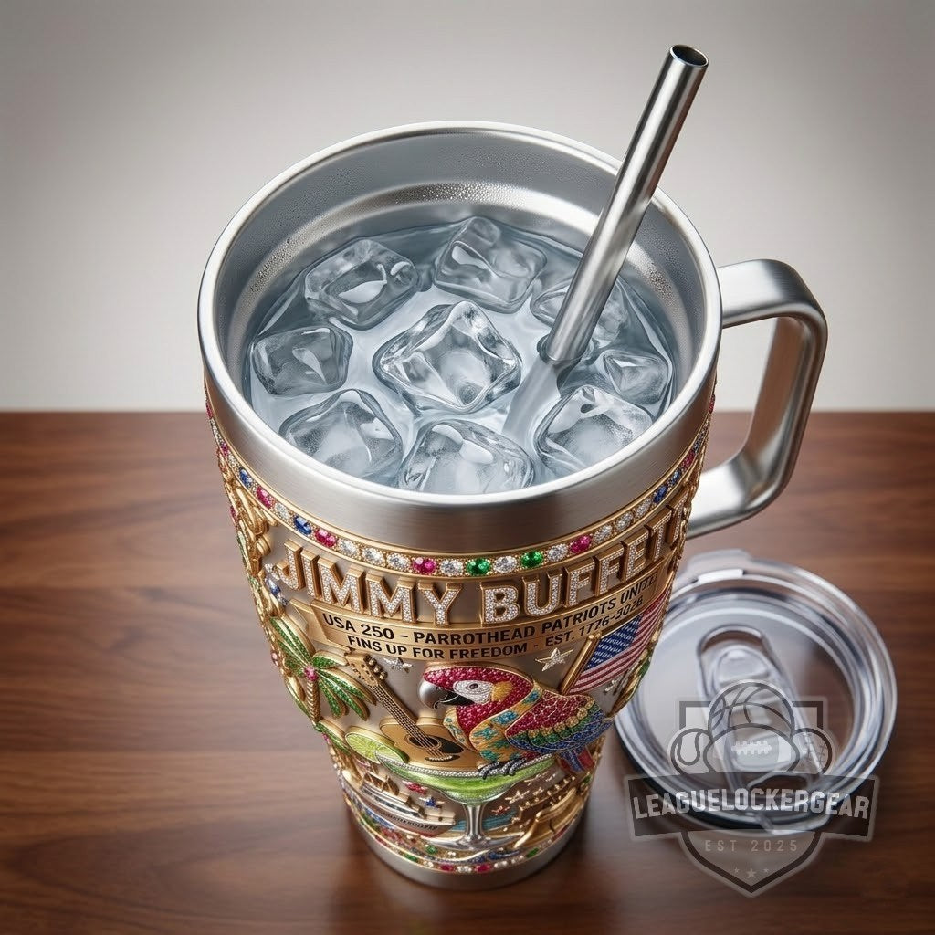Jimmy Buffett USA 250 Parrothead Patriot Tumbler Cup