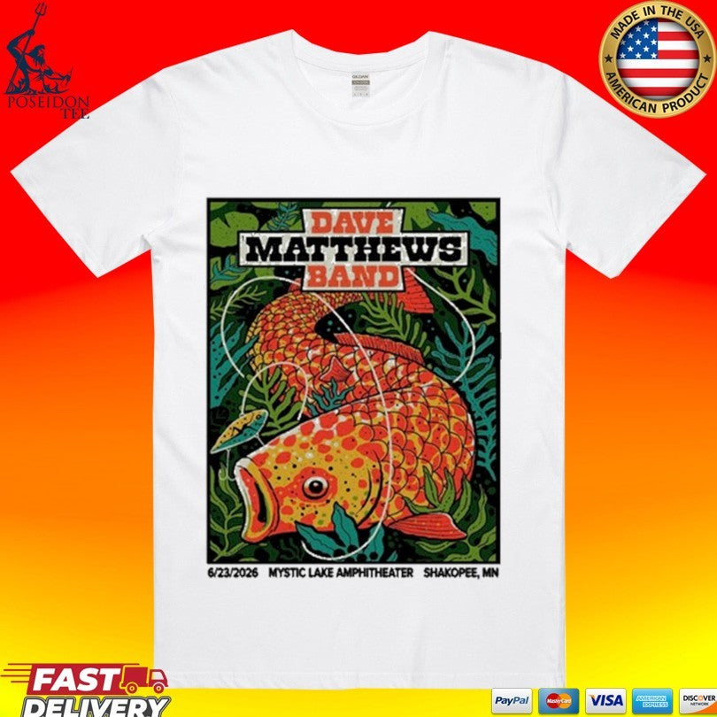 June 23 2026 Dave Matthews Band Event Shakopee Minnesota T-shirt