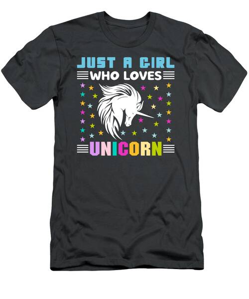 Just  A Girl  Who Loves Unicorn T-Shirt