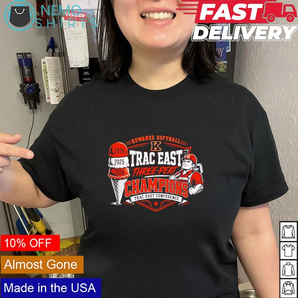 Kewanee High School Softball TRAC East Conference Three-Peat Champions 2026 shirt