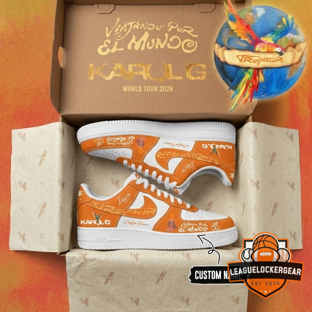 Karol G Viajando Por El Mundo Tropitour World Tour 2026 Custom Sneakers
