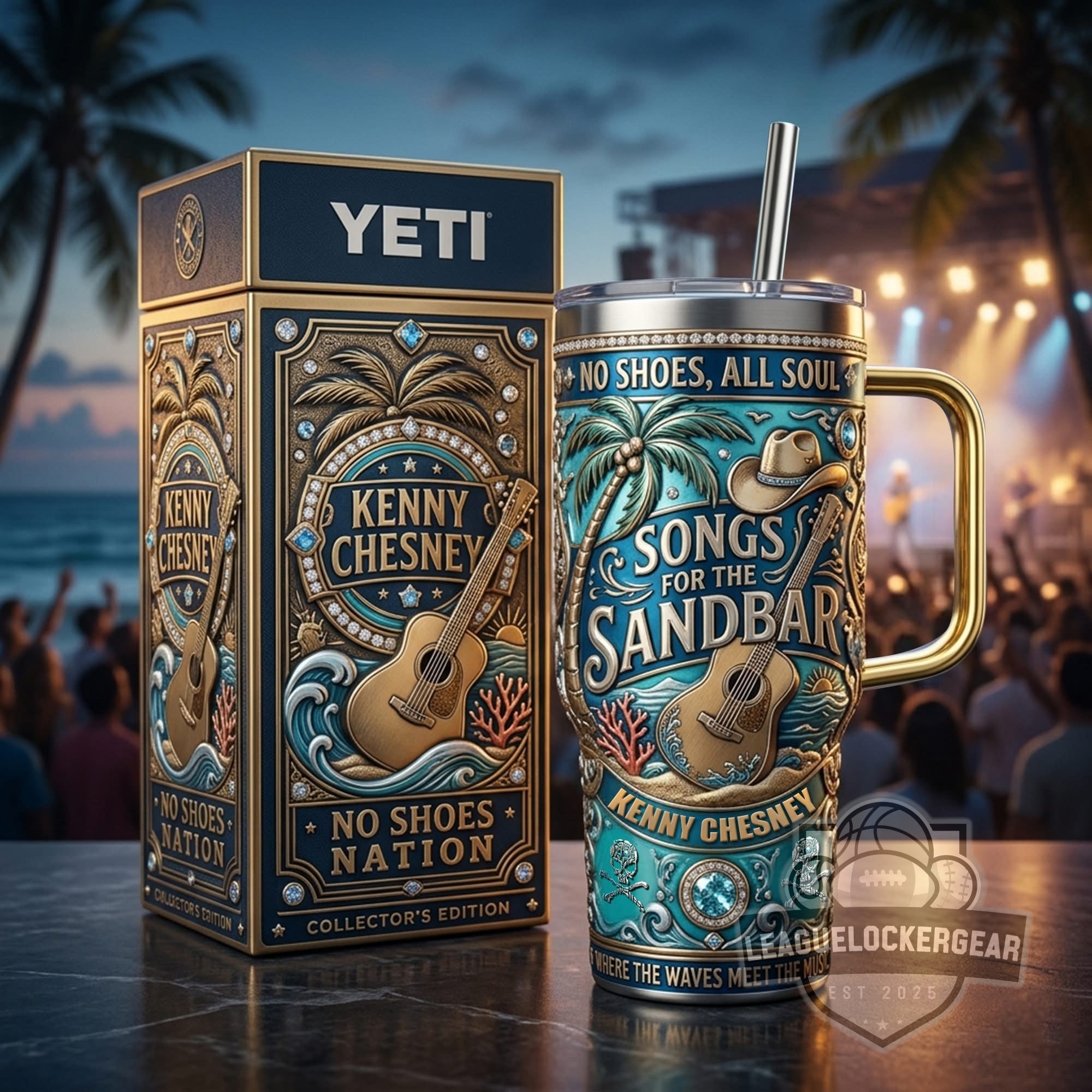 Kenny Chesney Songs for the Sandbar YETI Tumbler