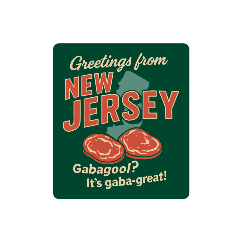 Greetings From New Jersey Sticker