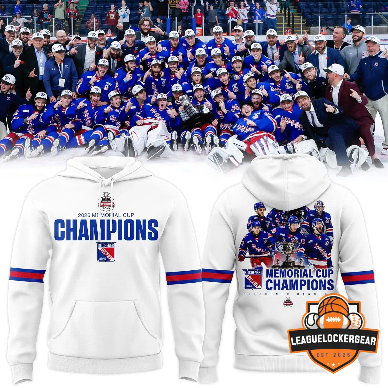 Kitchener Rangers 2026 Memorial Cup Champions Hoodie