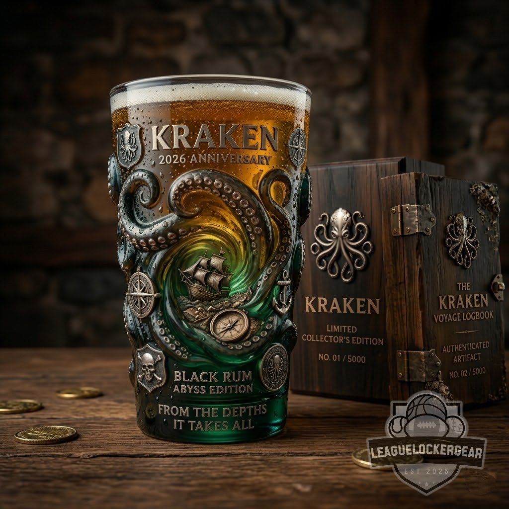 Kraken 2026 Anniversary Black Rum Abyss Edition Pint Glass