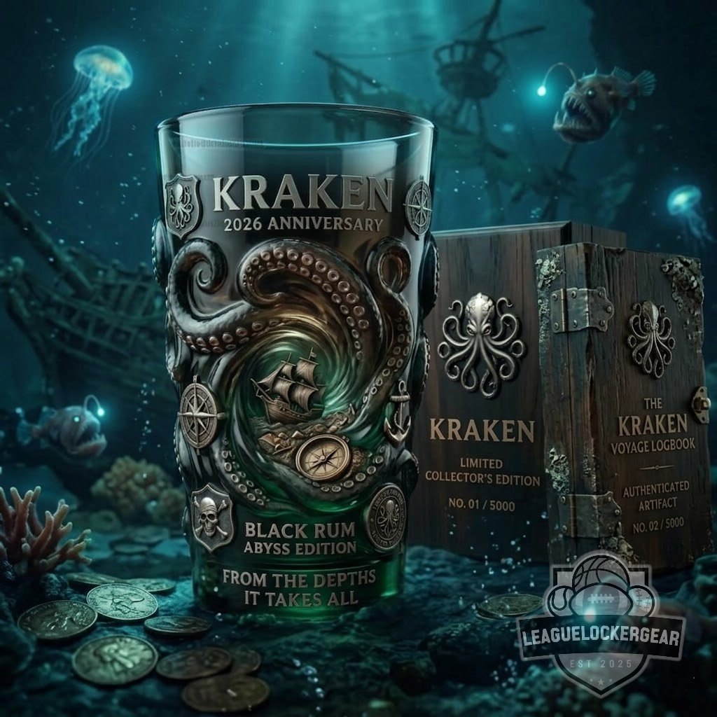 Kraken 2026 Anniversary Black Rum Abyss Edition Pint Glass