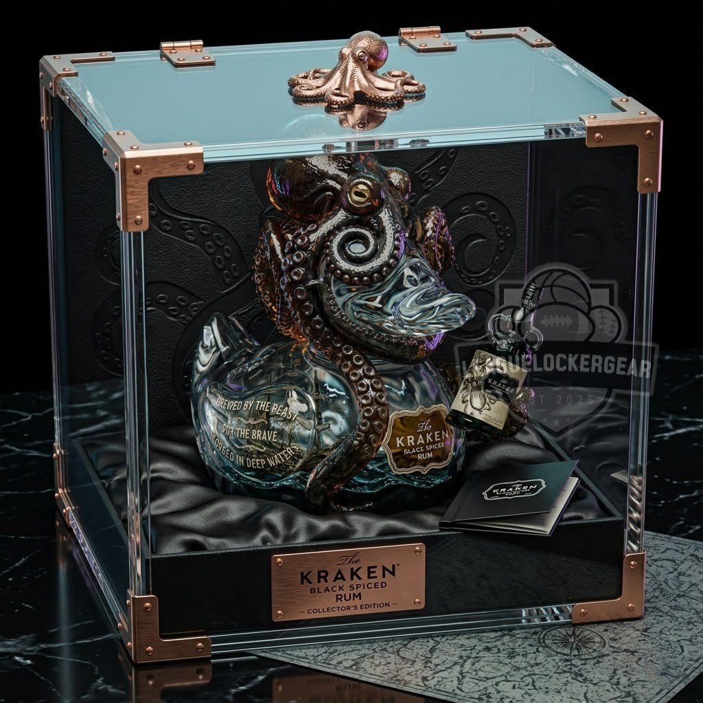 The Kraken Black Spiced Rum Octopus Duck Figure
