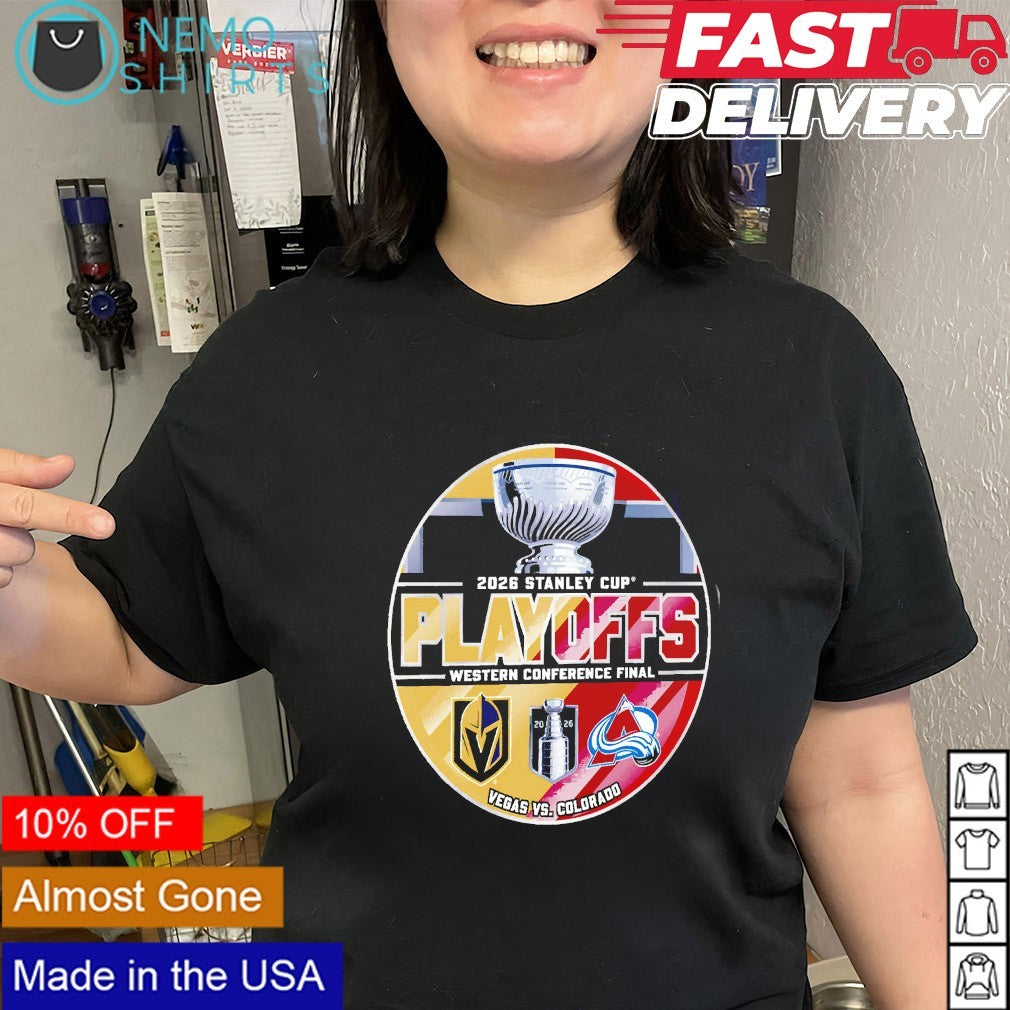 Colorado Avalanche vs Vegas Golden Knights 2026 Stanley cup Western Conference Final matchup shirt