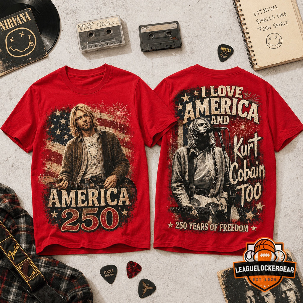 Kurt Cobain America 250 Years of Freedom T-Shirt