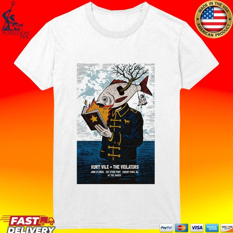 Kurt Vile And The Violators 6 21 2206 Asbury Park Nj T-shirt