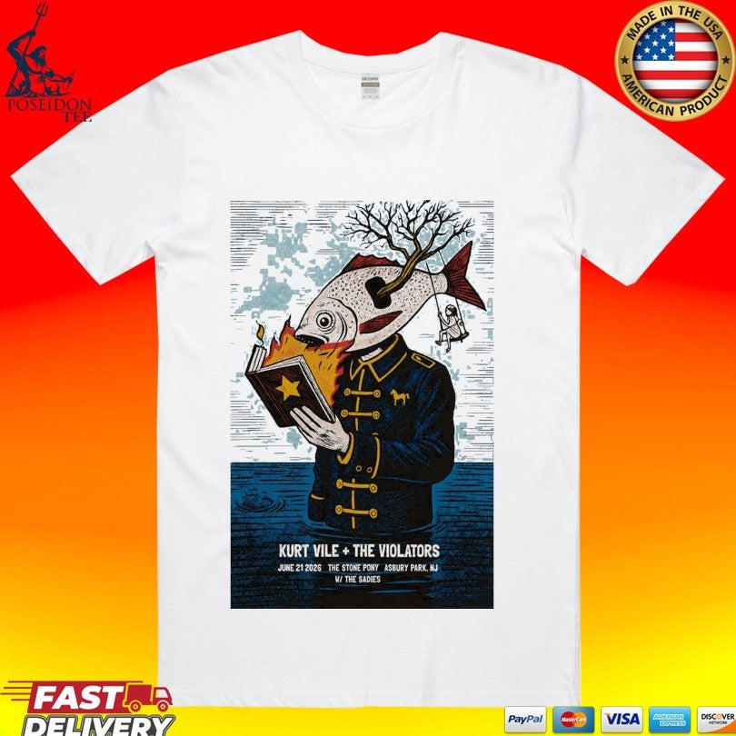 Kurt Vile And The Violators 6 21 2206 Asbury Park Nj T-shirt