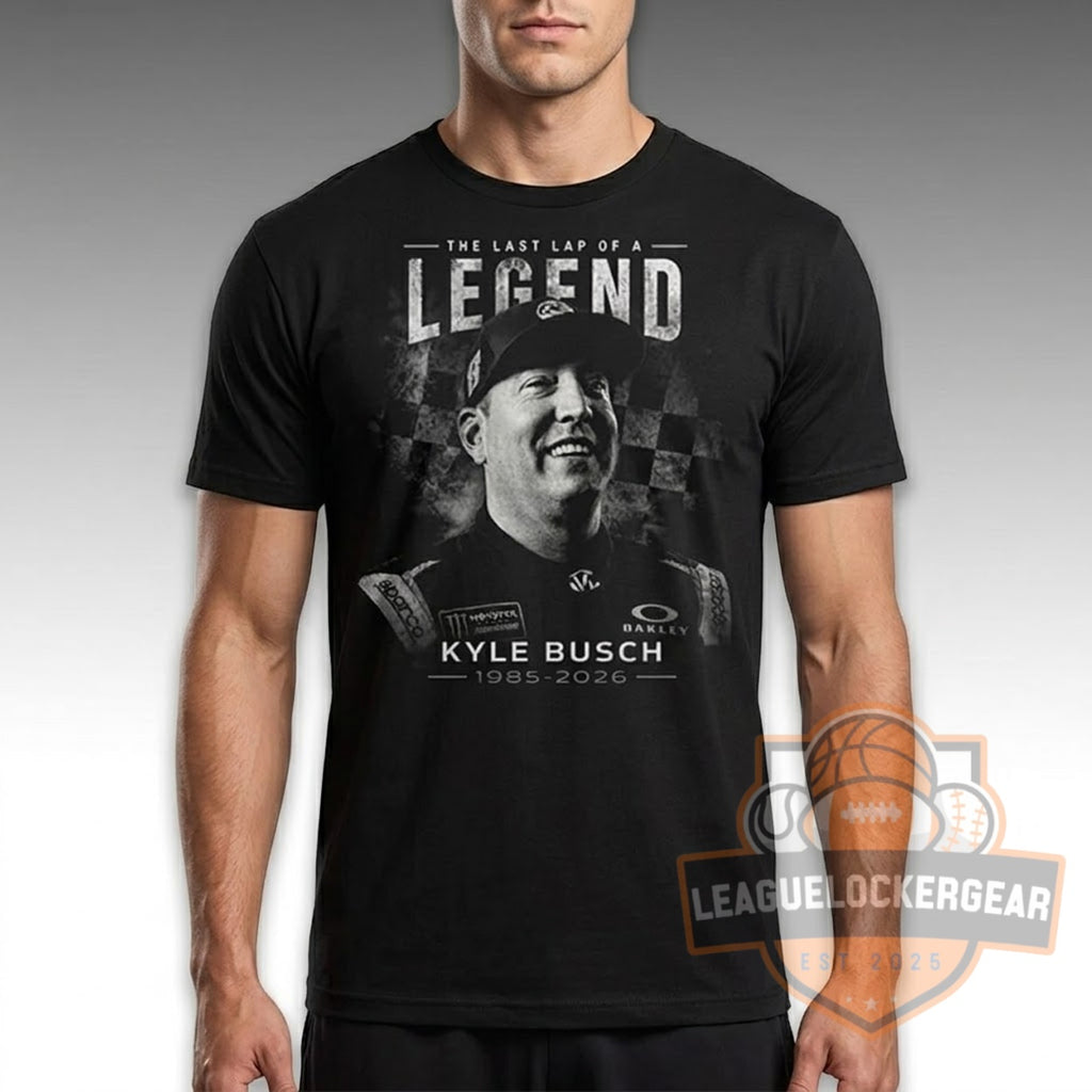 Kyle Busch The Last Lap of a Legend 1985-2026 Career Tribute T-Shirt
