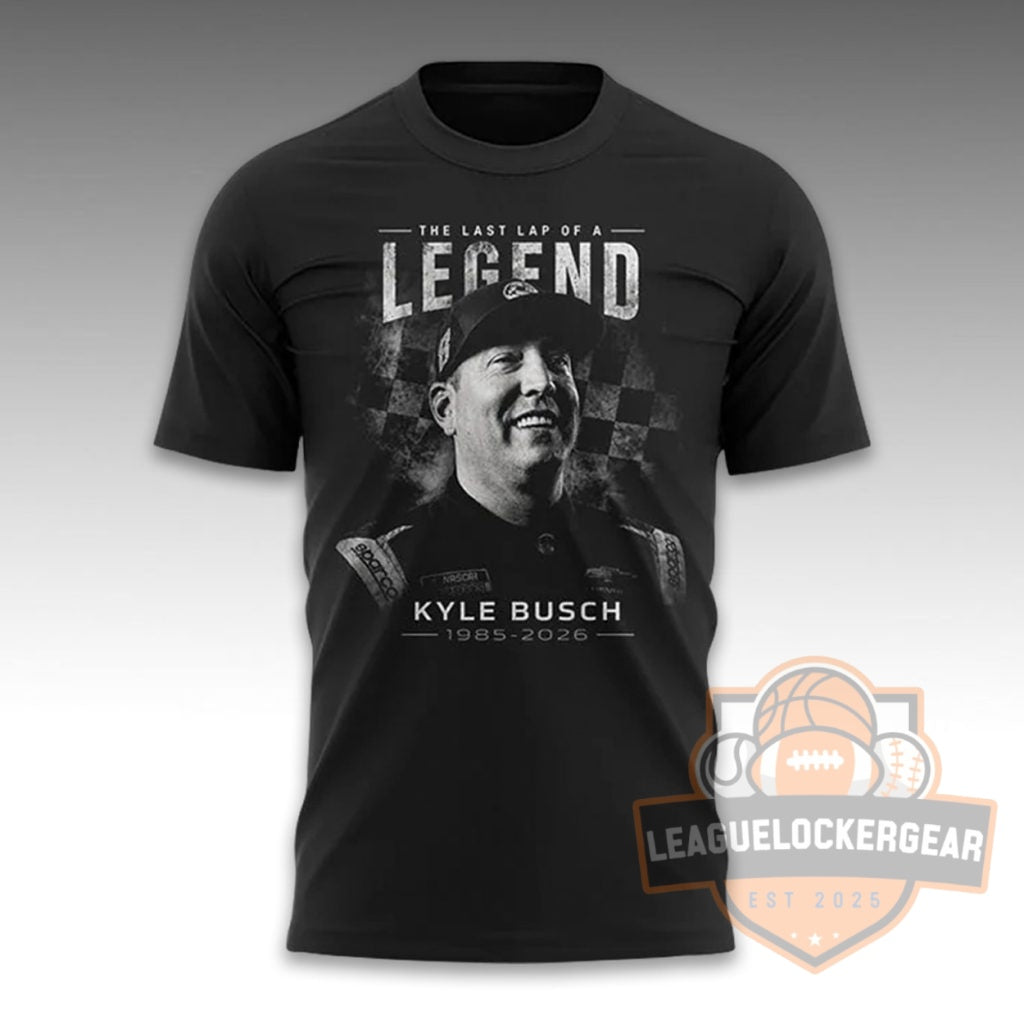 Kyle Busch The Last Lap of a Legend 1985-2026 Career Tribute T-Shirt