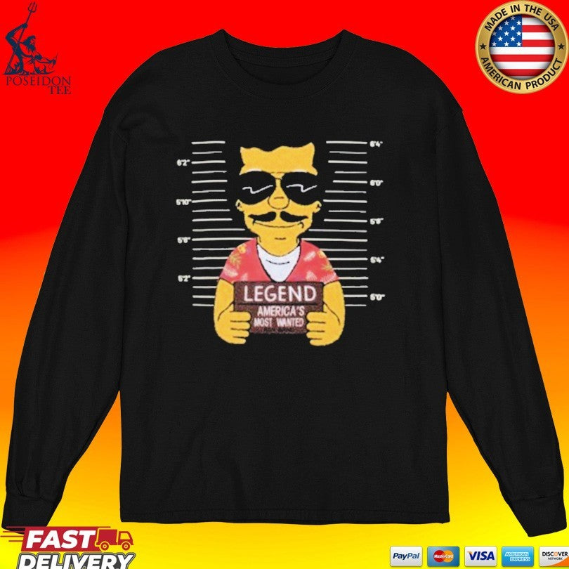 Legend America’s Most Wanted Pablo Mugshot Heavy Terry Short T-shirt