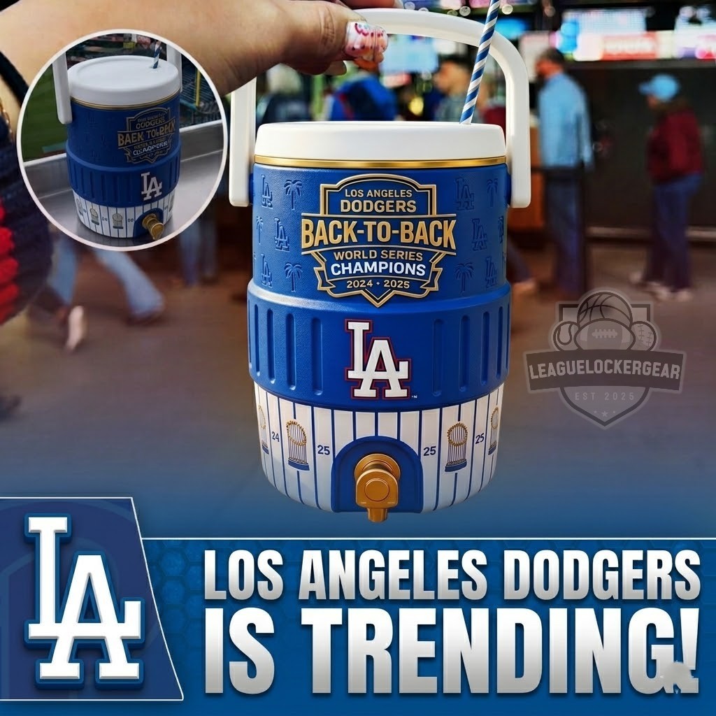 Los Angeles Dodgers Back-to-Back World Series Champions Cooler Cup
