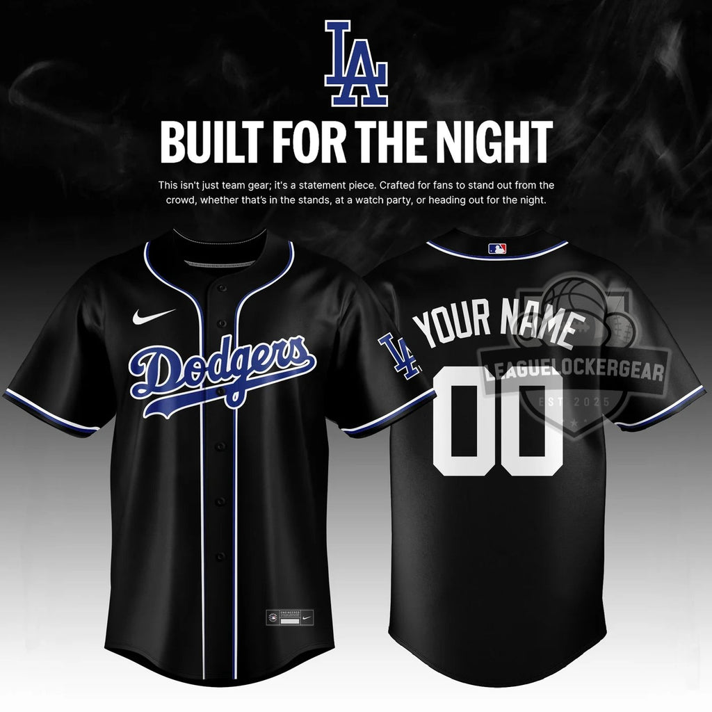 Los Angeles Dodgers 2026 Fashion Black Out Jersey