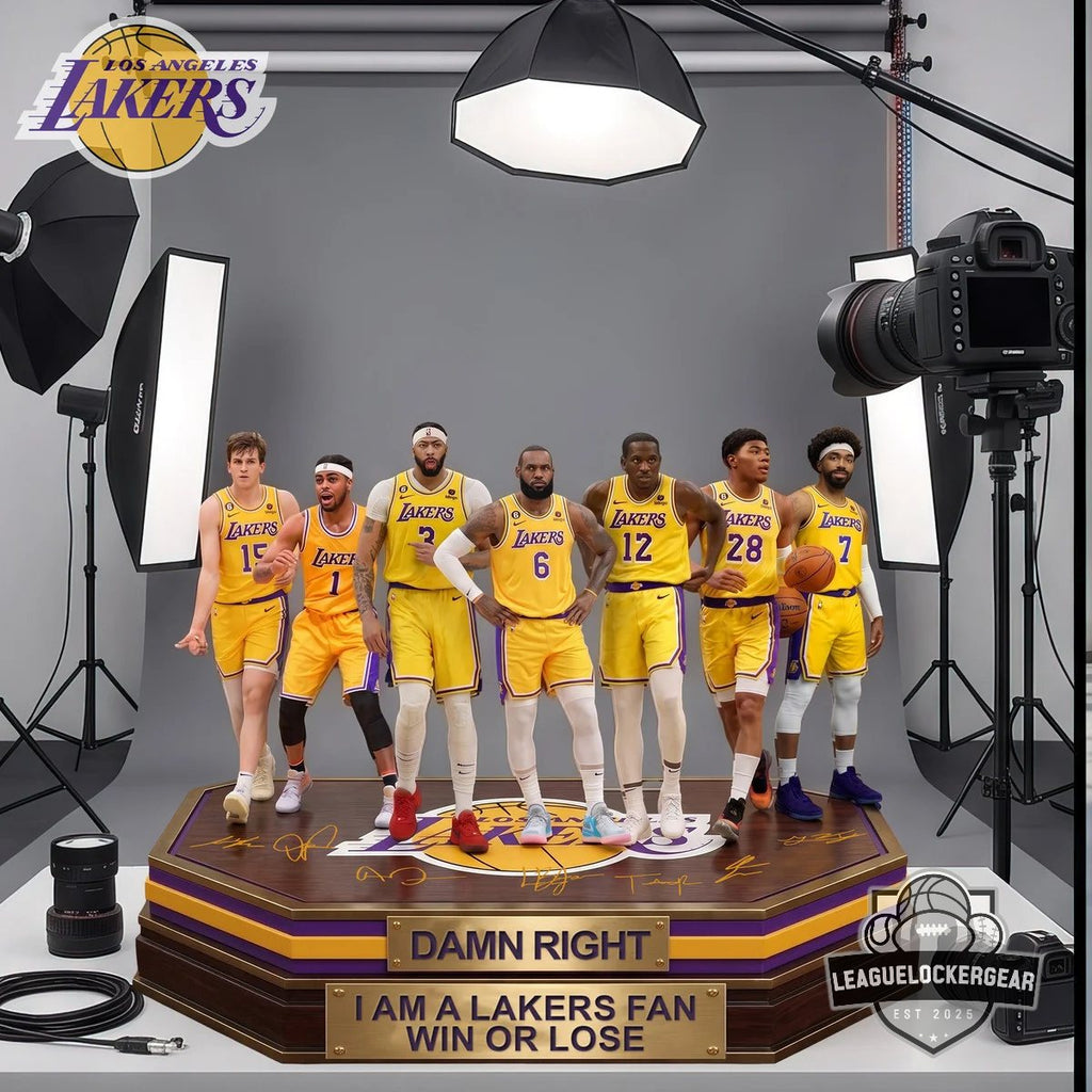 Los Angeles Lakers Damn Right I Am A Fan Win Or Lose Acrylic Plaque