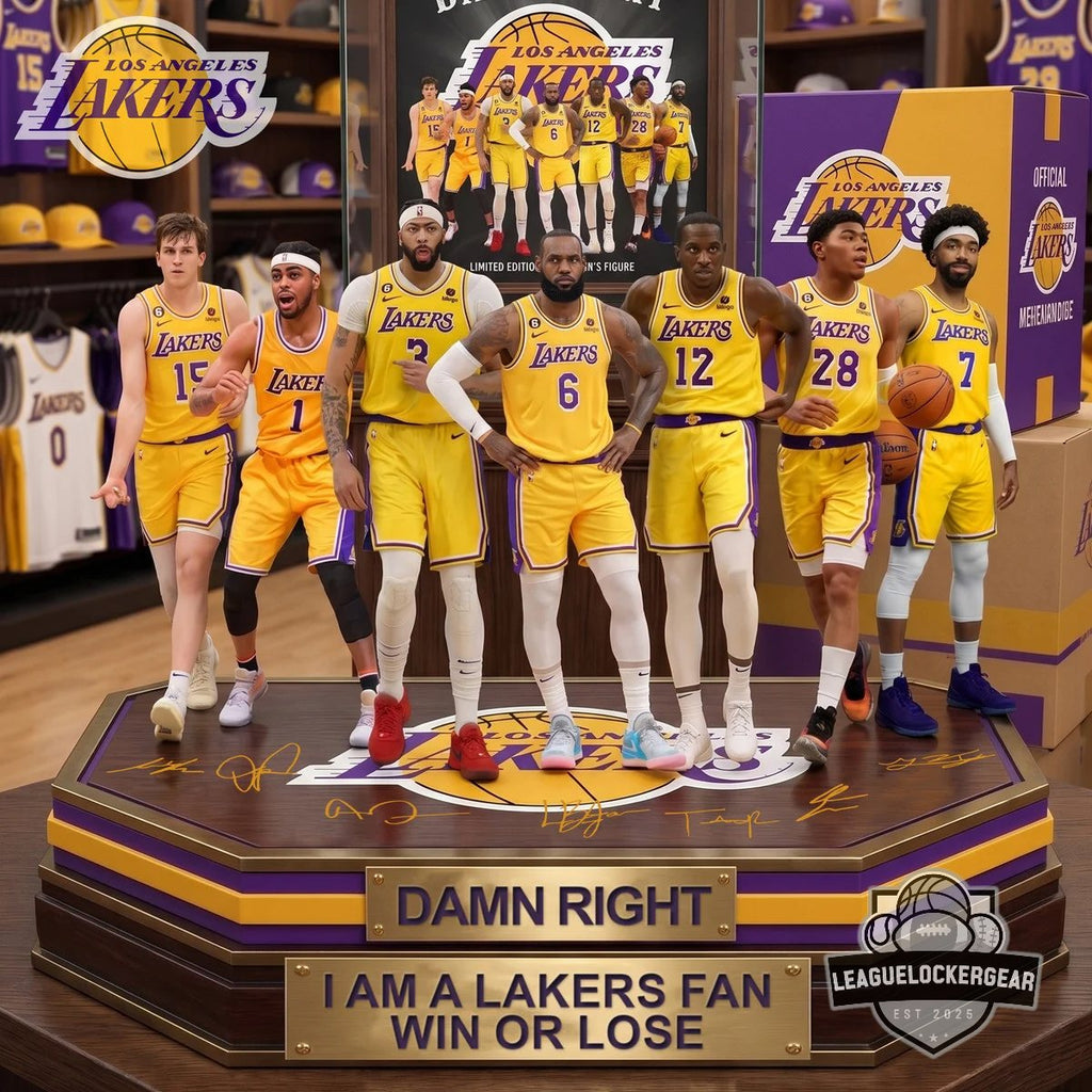 Los Angeles Lakers Damn Right I Am A Fan Win Or Lose Acrylic Plaque