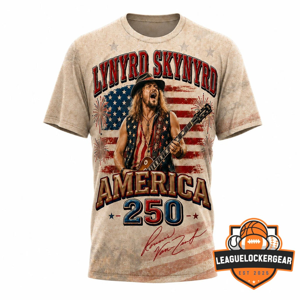 Lynyrd Skynyrd 250th America Anniversary Ronnie Van Zant T-Shirt