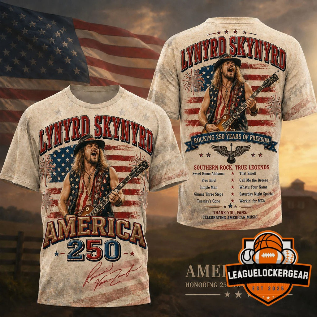 Lynyrd Skynyrd 250th America Anniversary Ronnie Van Zant T-Shirt