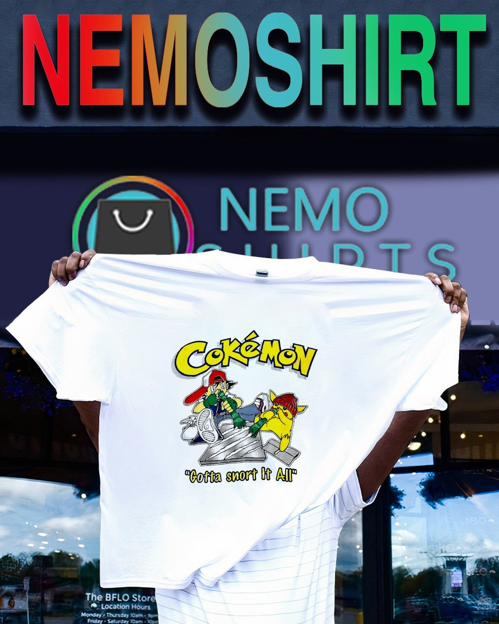 Cokemon Gotta snort it all shirt