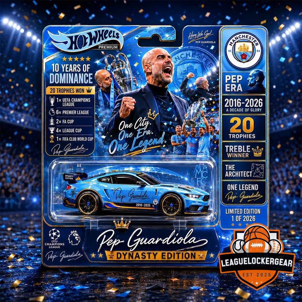 Manchester City Pep Guardiola 2016-2026 Wheels Premium Diecast Car