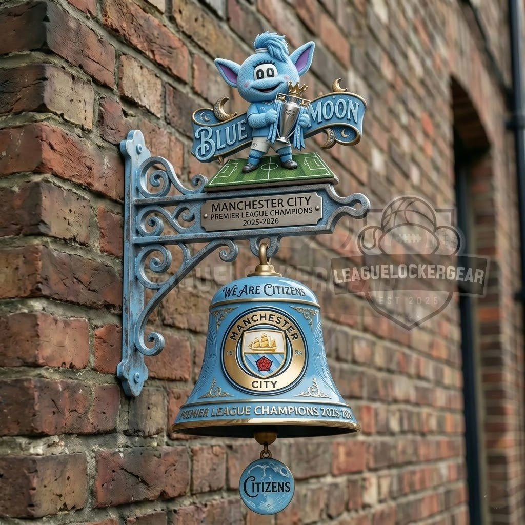 Manchester City Premier League Champions 2025-2026 Welcome Bell
