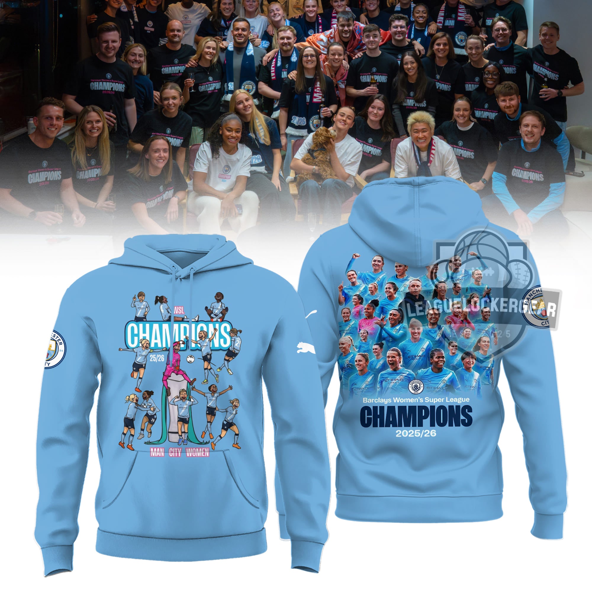 Manchester City WLS Champions 25/26 Shirt