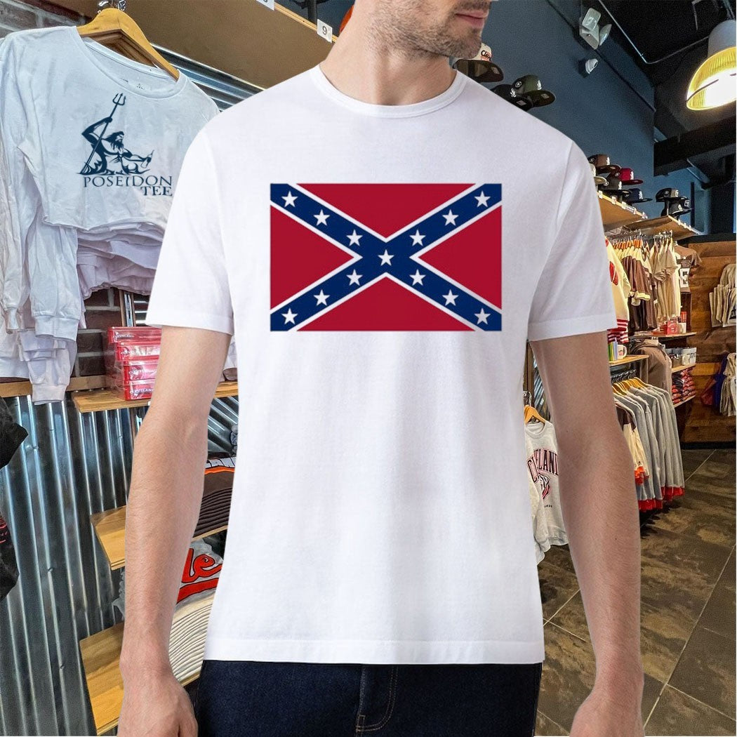 Mark Lee Confederate Rebel Flag Raglan T-shirt