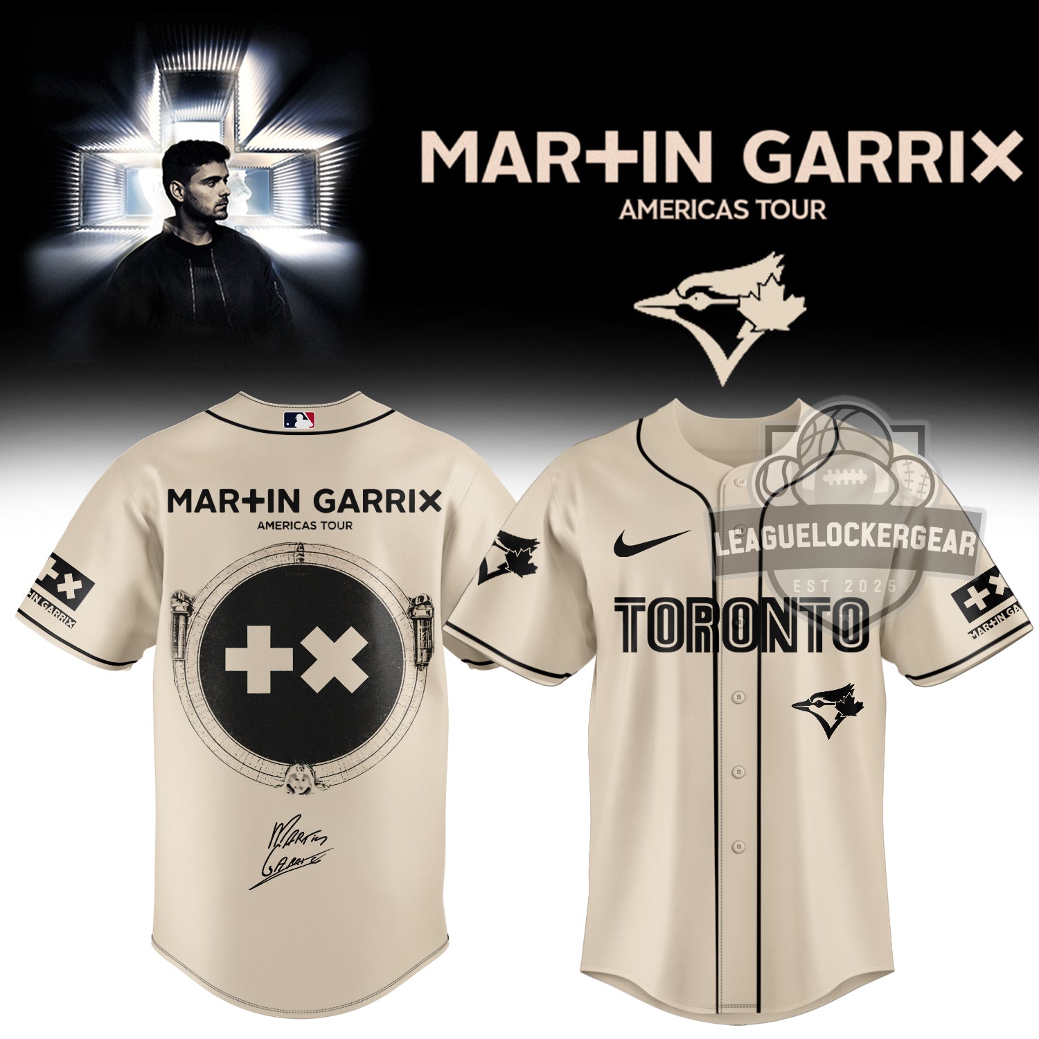 Martin Garrix Los Angeles Dodgers Americas Tour Baseball Jersey