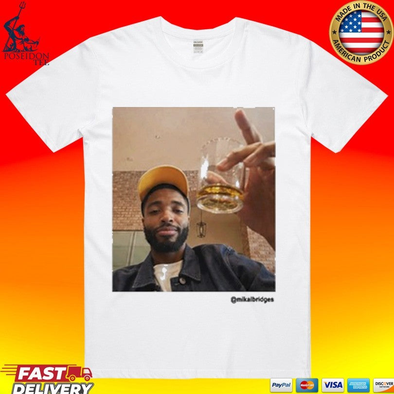 Matt Ryan Wearing Mikal Bridges Drunk T-shirt