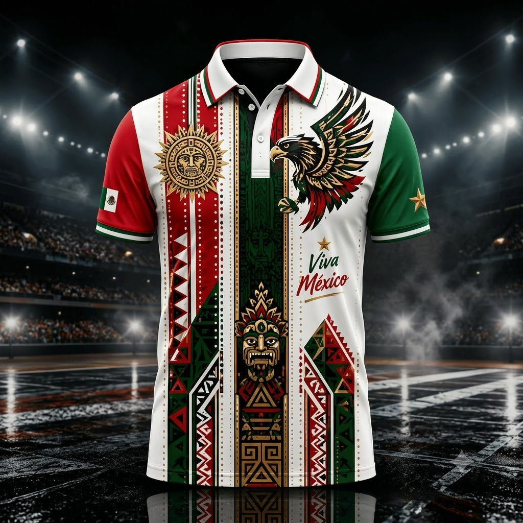 Mexico Mexican Heritage 2026 Soccer Polo Shirt