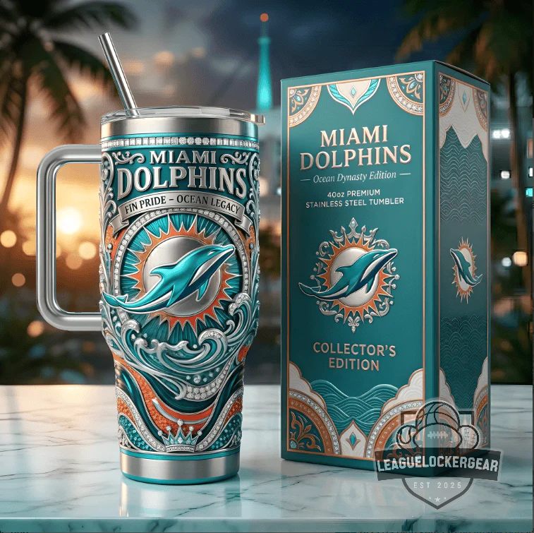 Miami Dolphins Ocean Dynasty Edition 40oz Tumbler