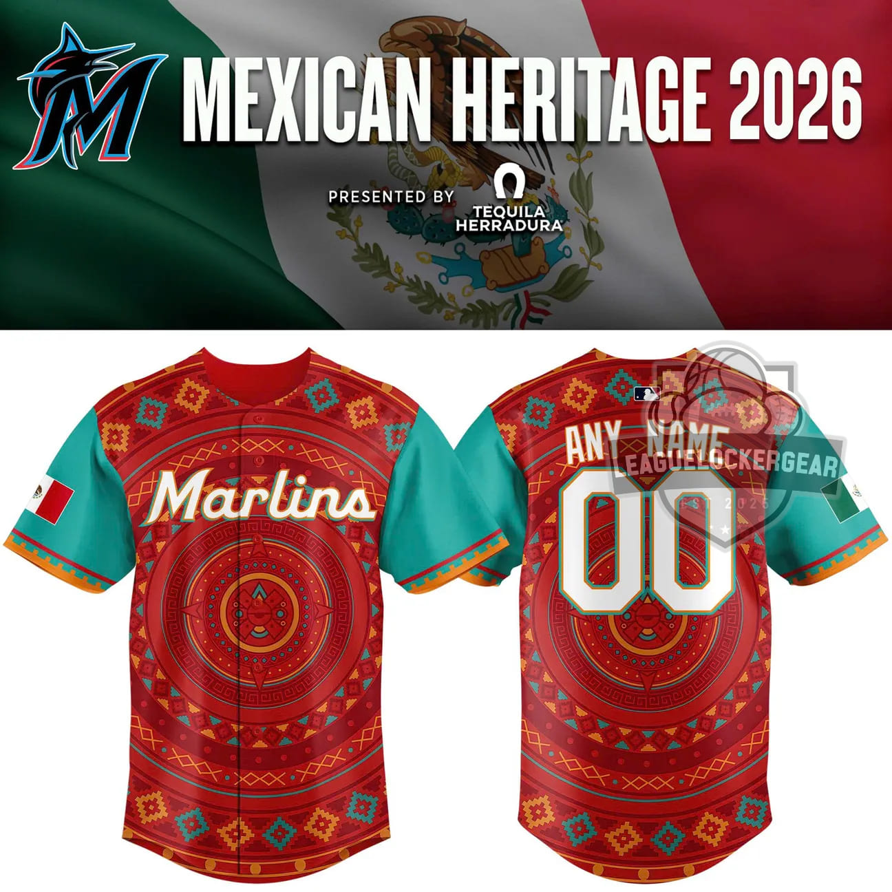 Miami Marlins Mexican Heritage 2026 Baseball Jersey