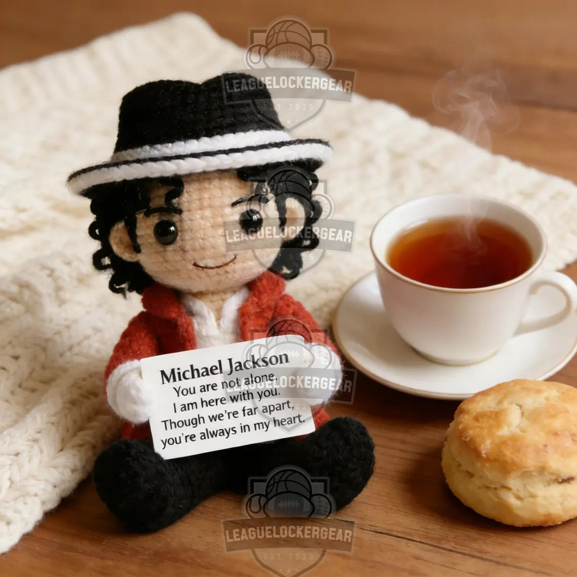 Michael Jackson Emotional Support Crochet Doll