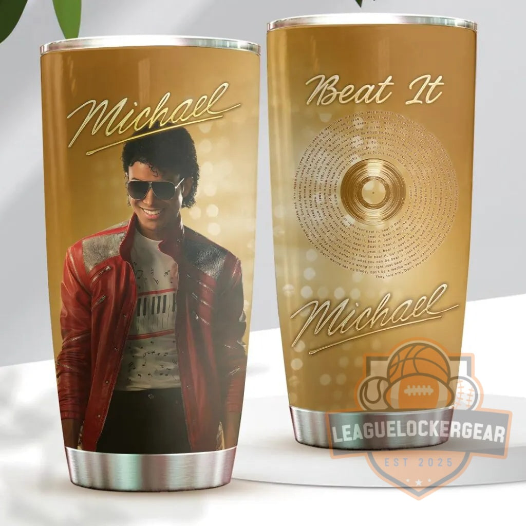 Michael Jackson Beat It Tumbler Cup