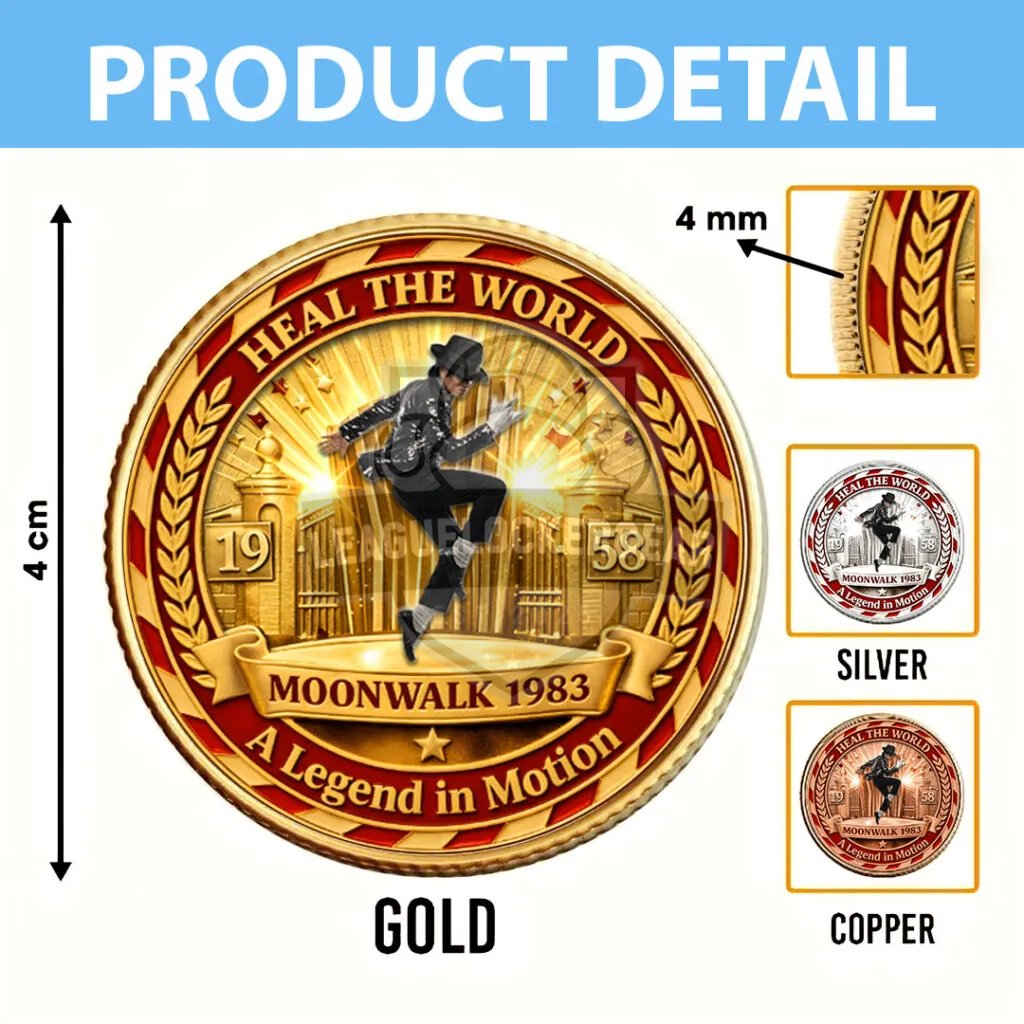 Michael Jackson Moonwalk 1983 Commemorative Coin