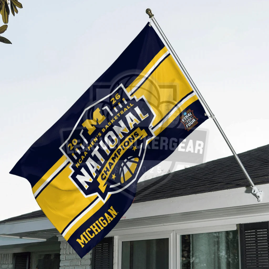 Michigan 2026 NCAA Men’s Basketball National Champions Flag
