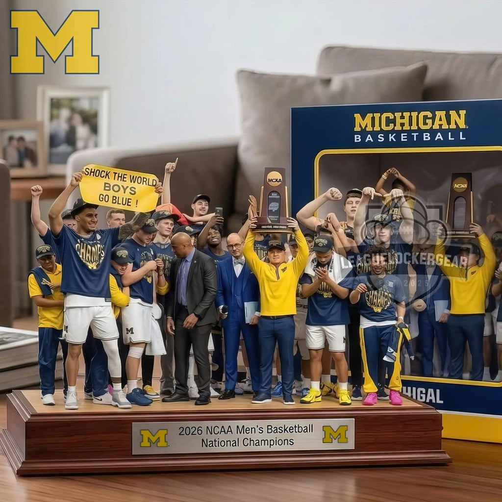 Michigan Wolverines 2026 NCAA Men’s Basketball National Champions Acrylic Plaque